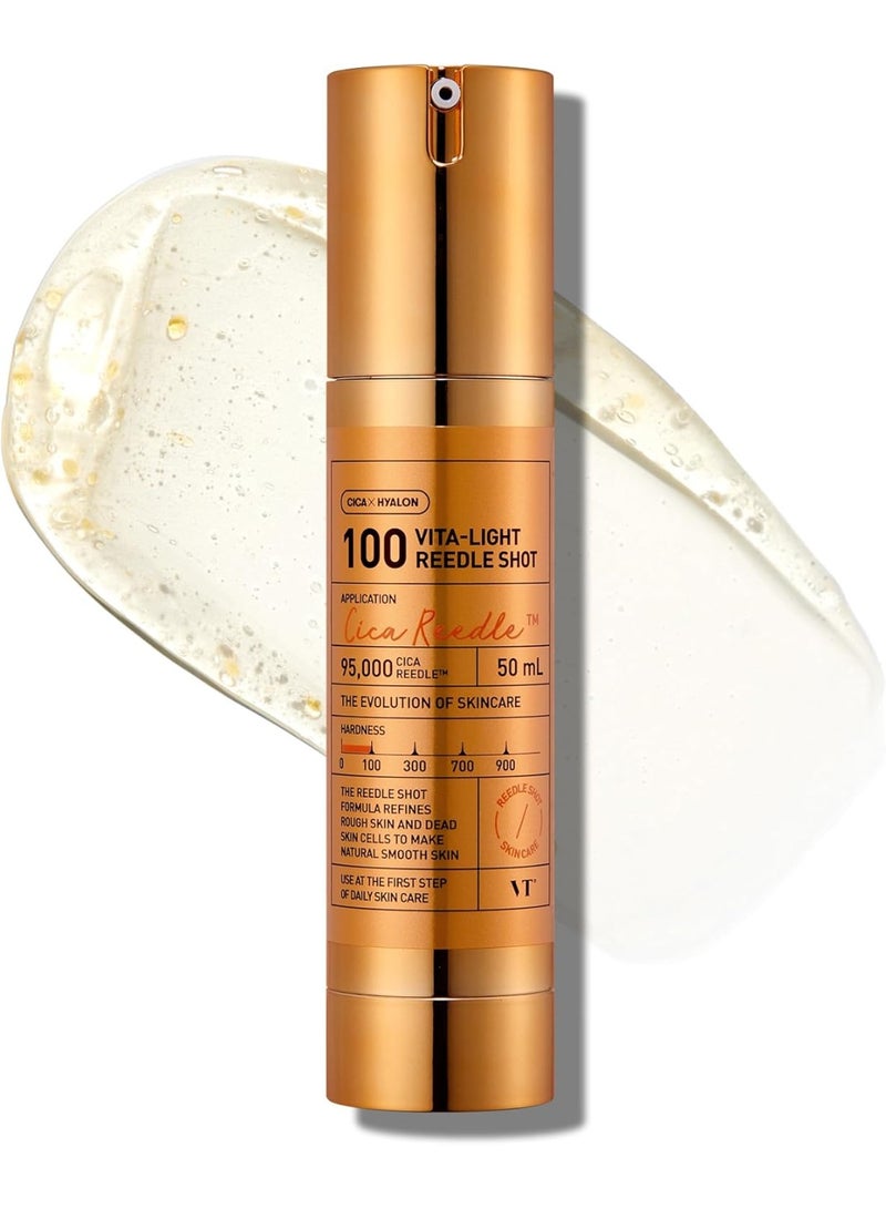 VT Vita-Light Reedle Shot 100, Serum with Vitamin C Capsules, Vitamin E, Hydrating Care, Korean Skincare for Sensitive Skin, 50ml - Image 1